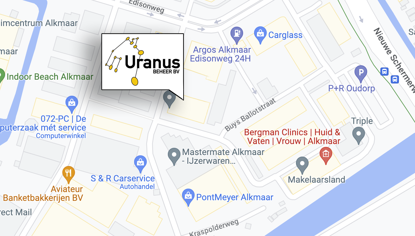Routekaart Uranus